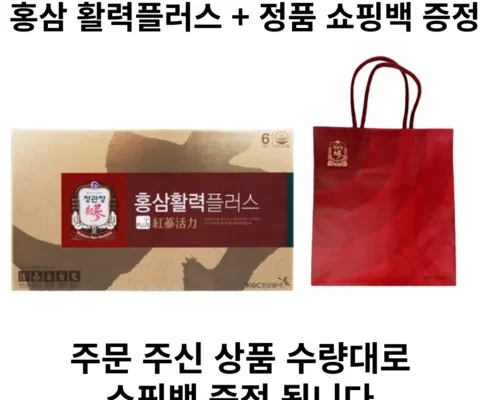 오늘의 원샷원딜 정관장 홍삼활력플러스 6쇼핑백 9장 추천 리뷰