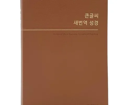 나만 빼고 다 아는 큰글씨새번역성경 추천 베스트8