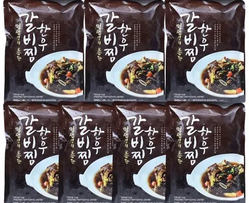 나만 보고 싶은 으뜸 정통 한우갈비찜 500g x 6팩 추천 베스트8